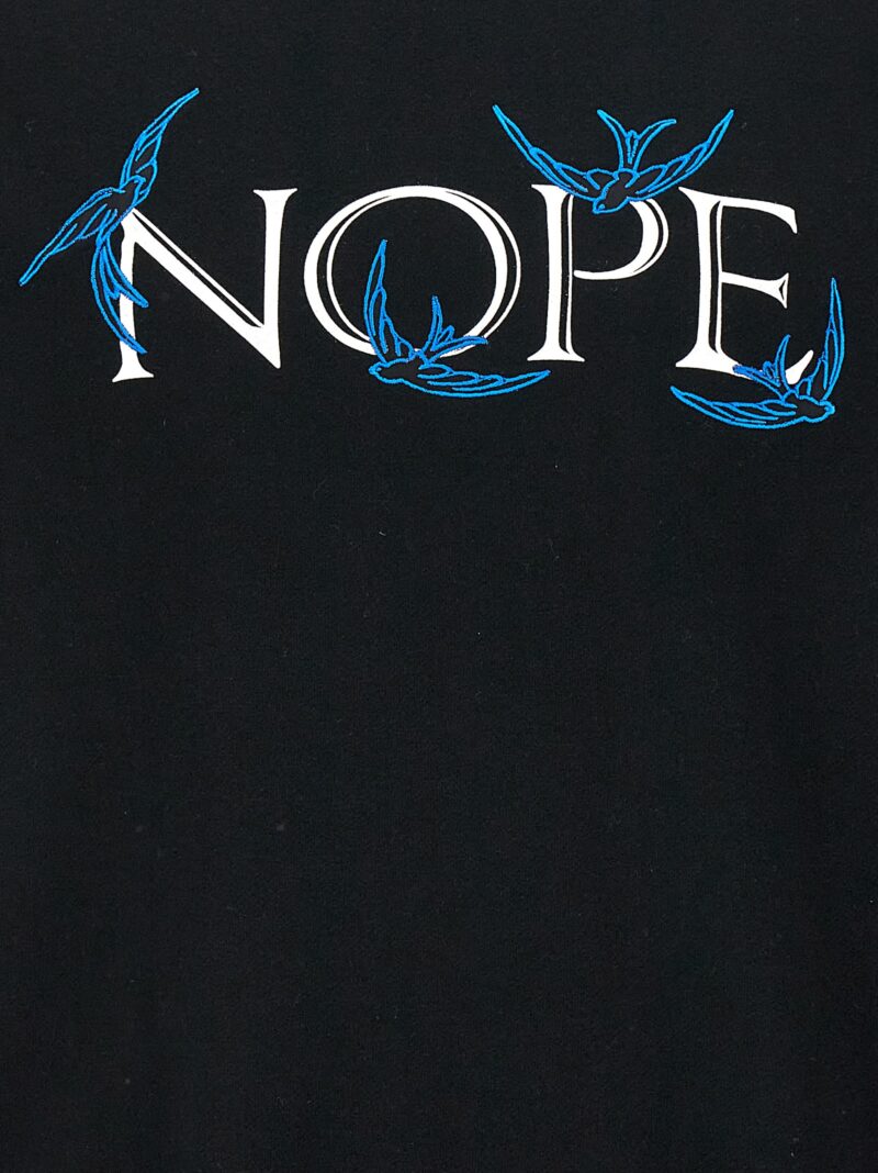 'Nope' sweatshirt 100% cotton UNDERCOVER Black