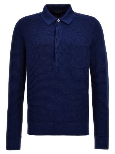 Polo sweater ZEGNA Blue