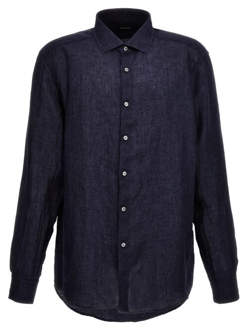 Linen shirt ZEGNA Blue