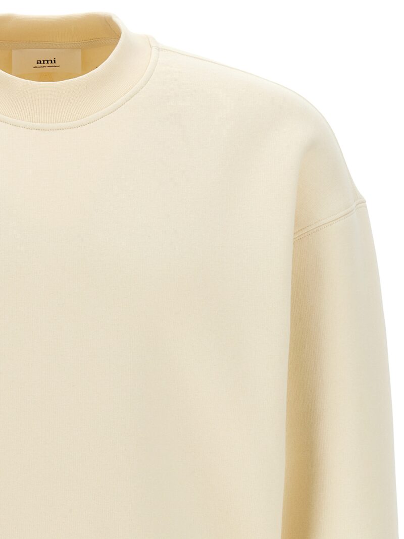 Logo embroidery sweatshirt Man AMI PARIS White