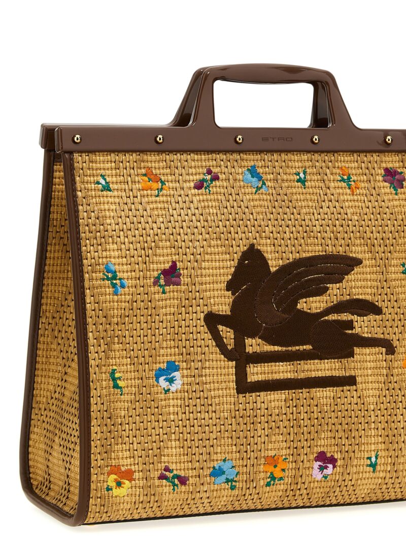 'Love Trotter' large shopping bag Woman ETRO Beige