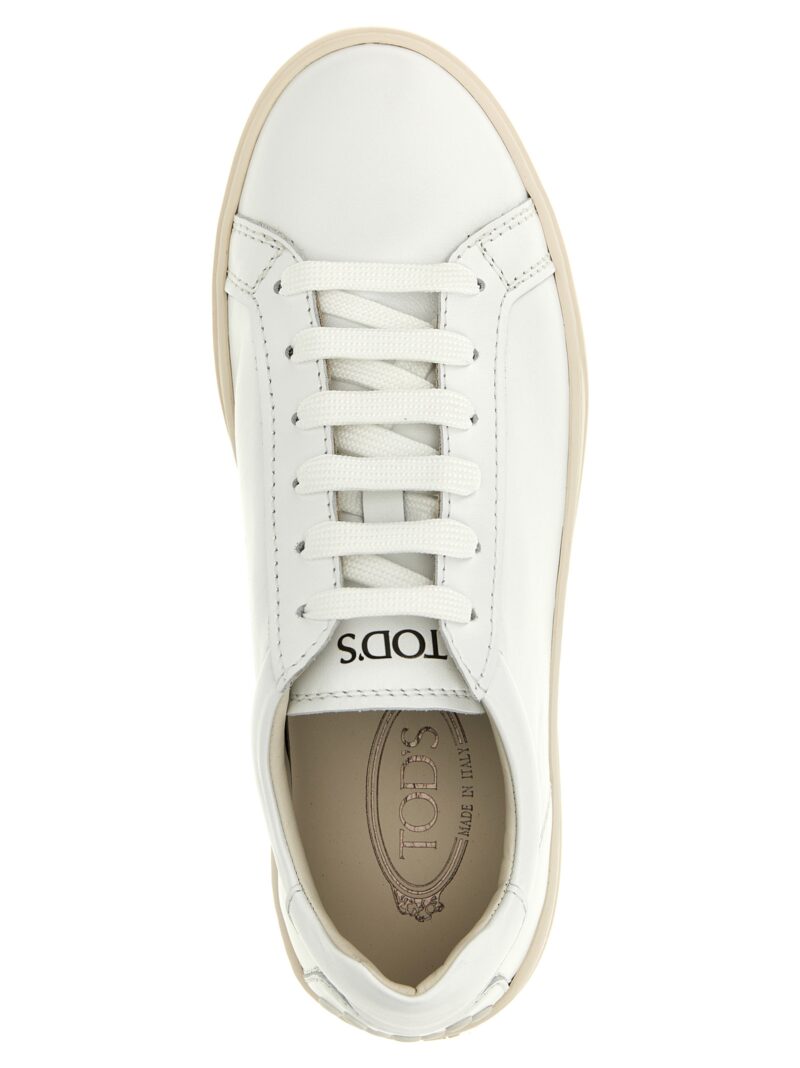 Leather sneakers 100% calfskin leather (Bos Taurus) TOD'S White