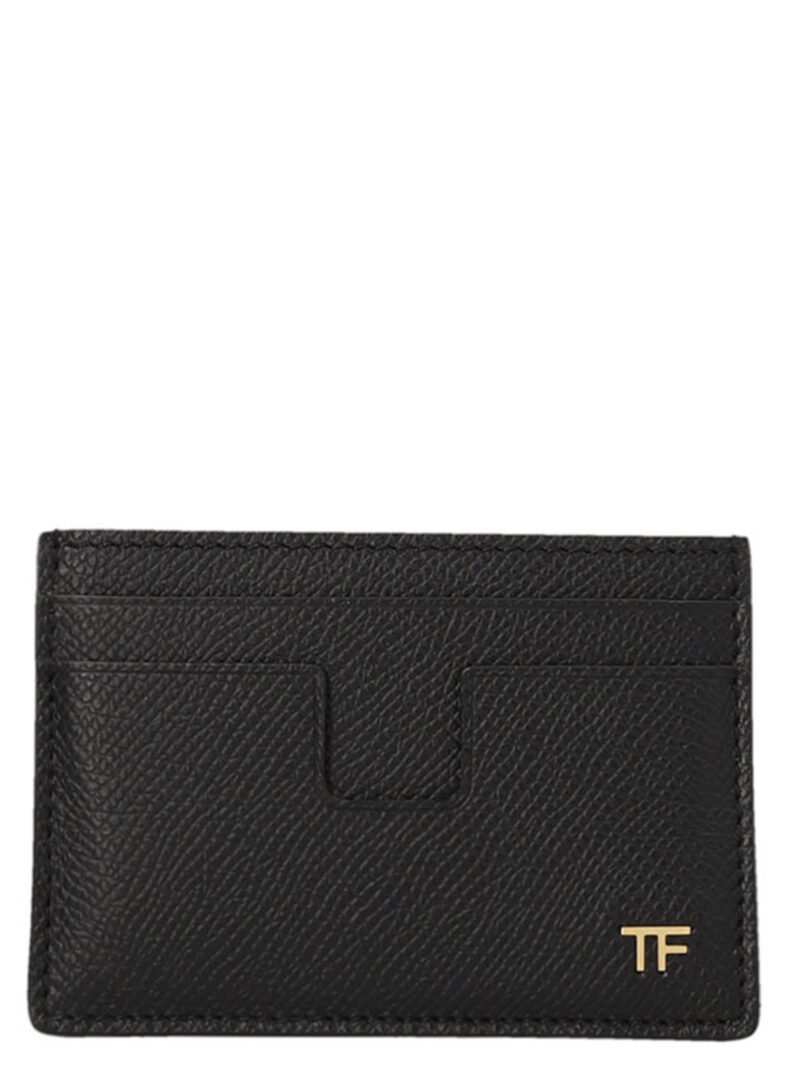 Logo card holder TOM FORD Black