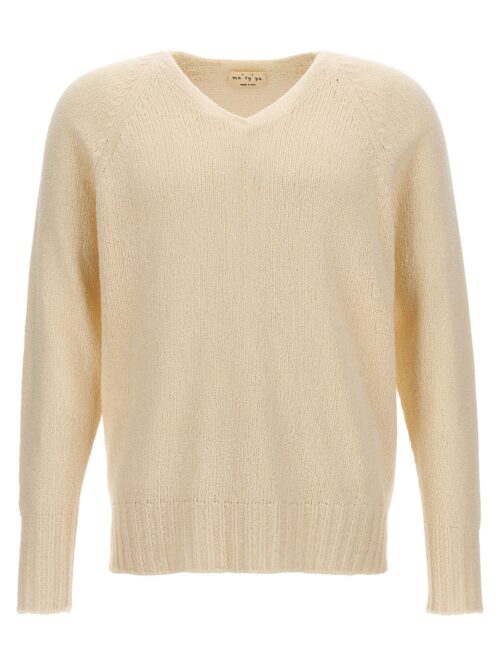 V-neck sweater MA'RY'YA White