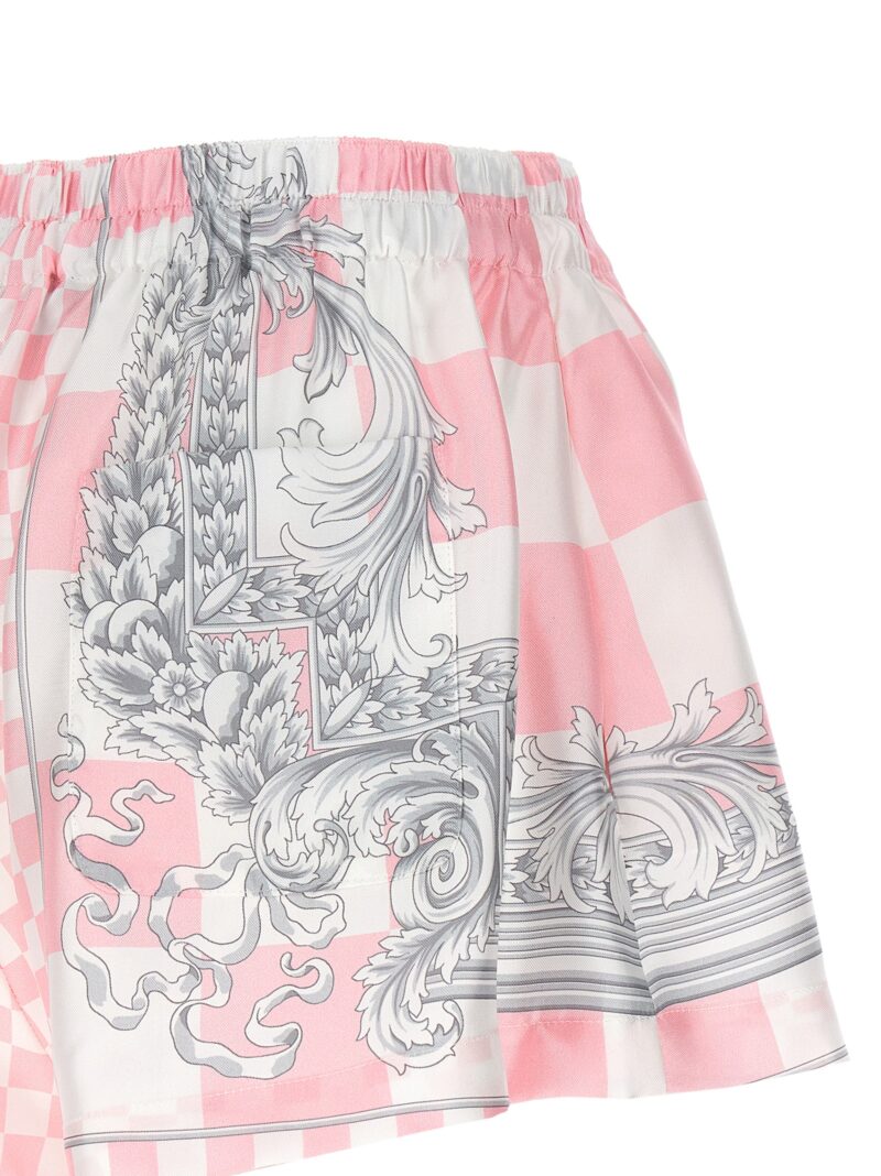 'Medusa Contrasto' shorts 100% silk VERSACE Pink