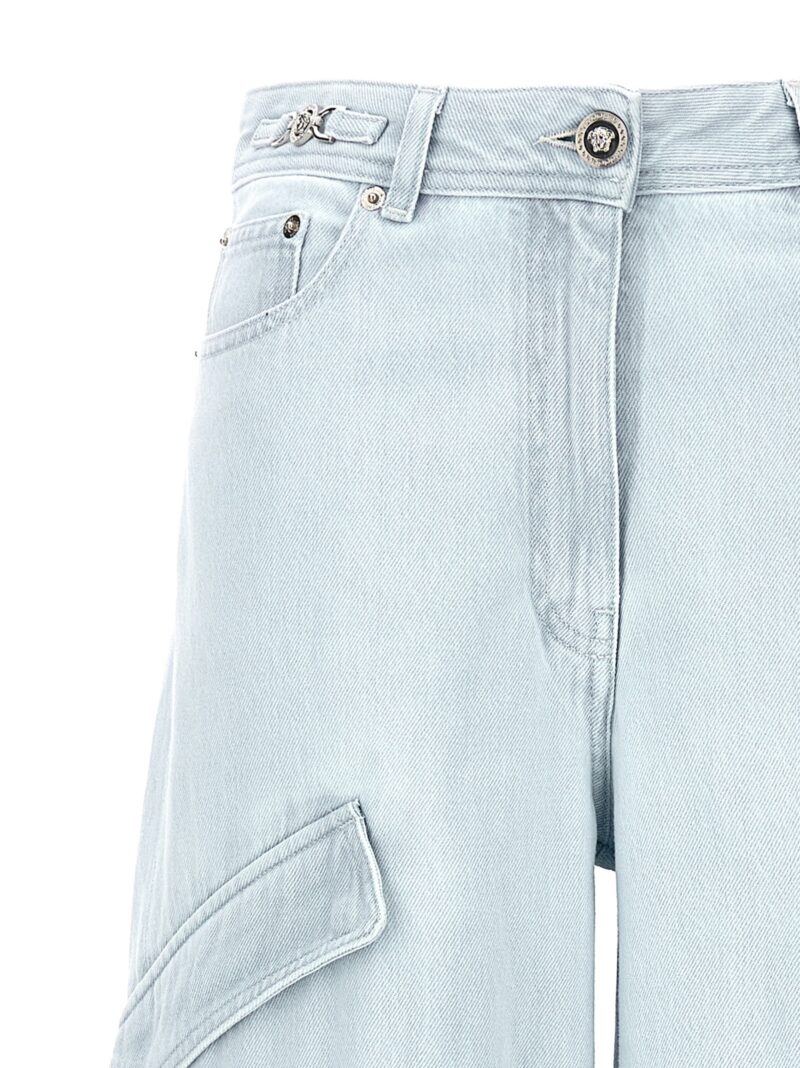 Cargo jeans Woman VERSACE Light Blue