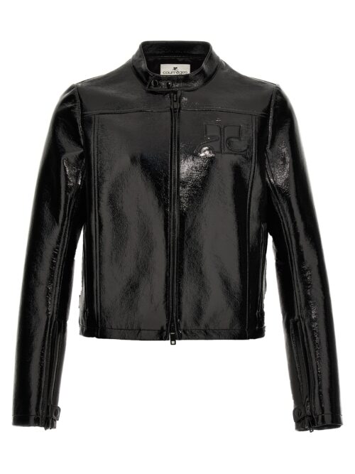 'Iconic Vinyl' jacket COURREGES Black