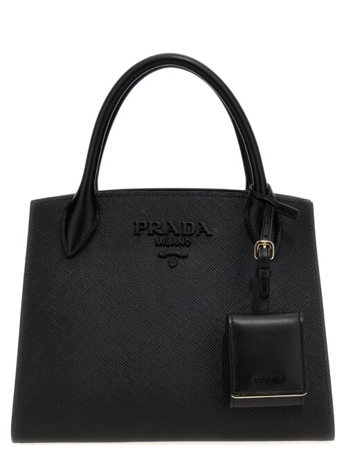 'Prada Monochrome' small handbag PRADA Black