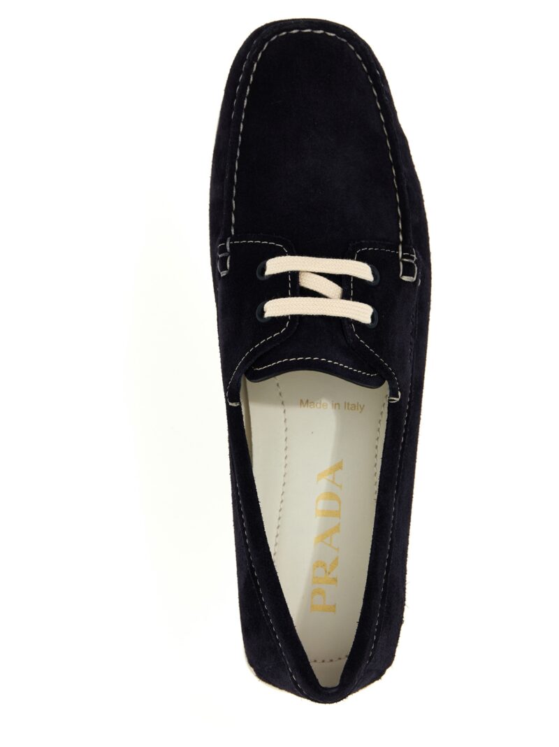 'Driver' loafers 100% calfskin leather (Bos Taurus) PRADA Blue