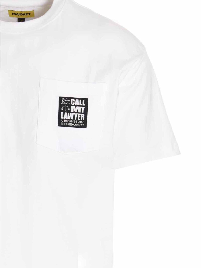 T-shirt '24 HR Lawyer Service' Man CHINATOWN MARKET White/Black