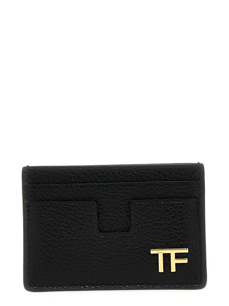 Logo card holder TOM FORD Black