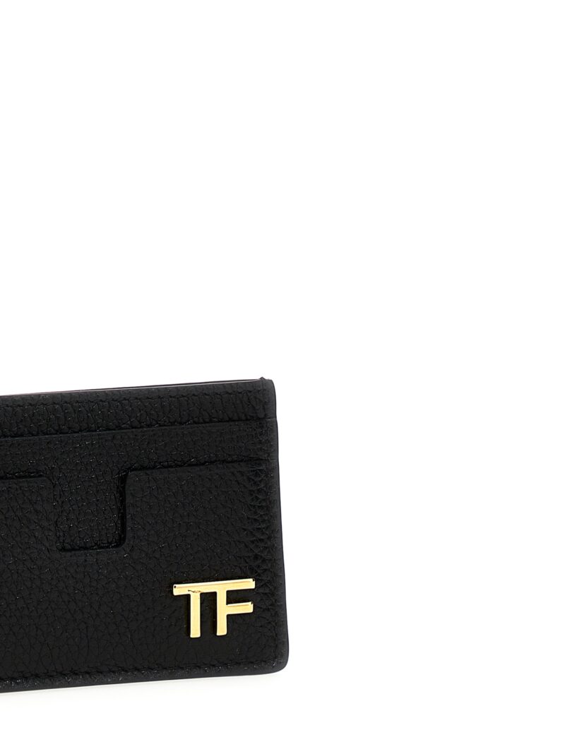 Logo card holder Man TOM FORD Black