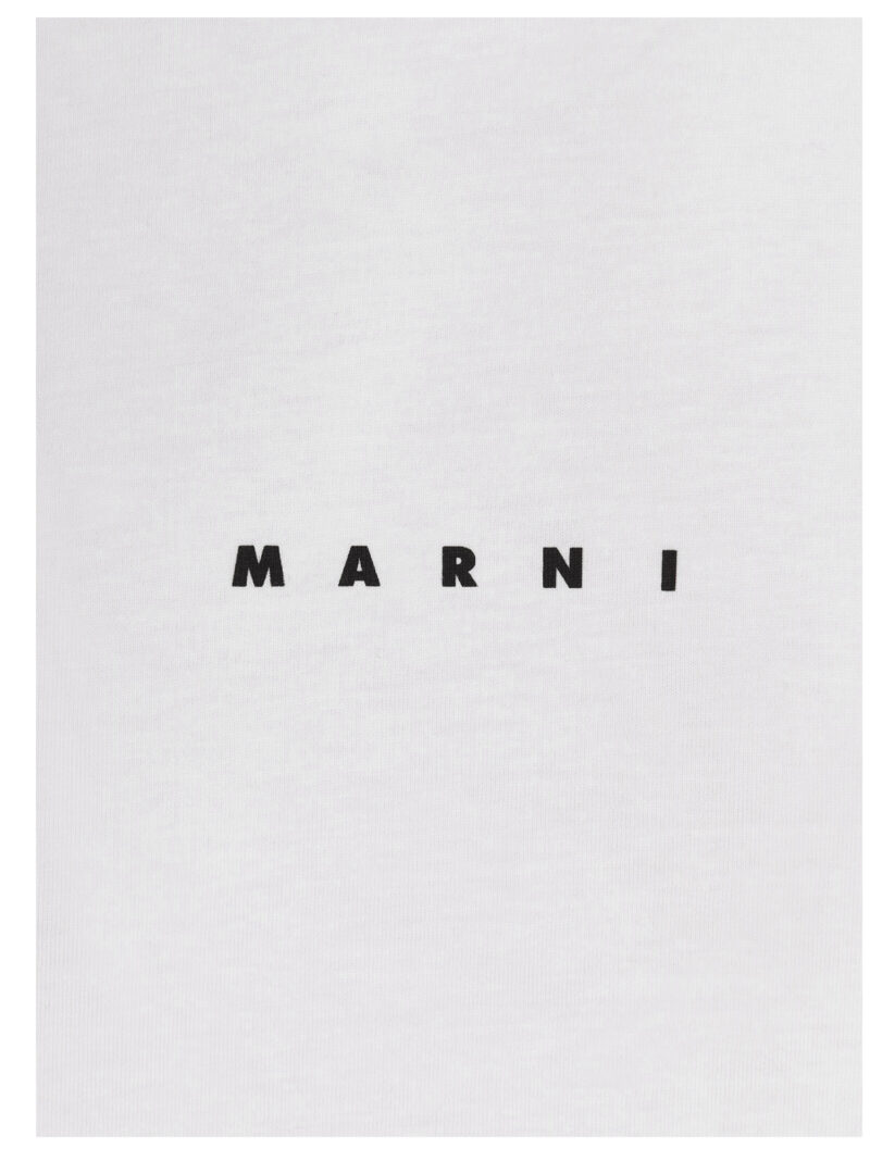 Logo printed t-shirt 100% cotton MARNI White