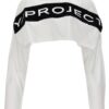 Logo cropped T-shirt Y/PROJECT White/Black