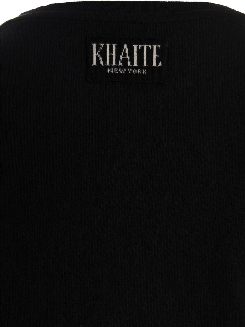 'Mae' t-shirt 100% cotton KHAITE Black