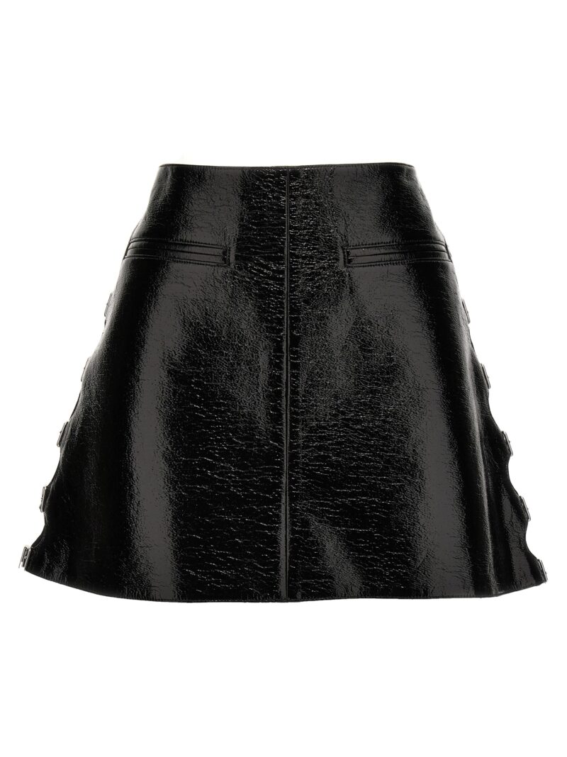 Vinyl miniskirt COURREGES Black