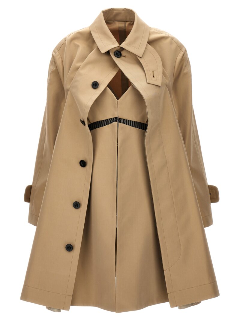 Dress insert trench coat SACAI Beige