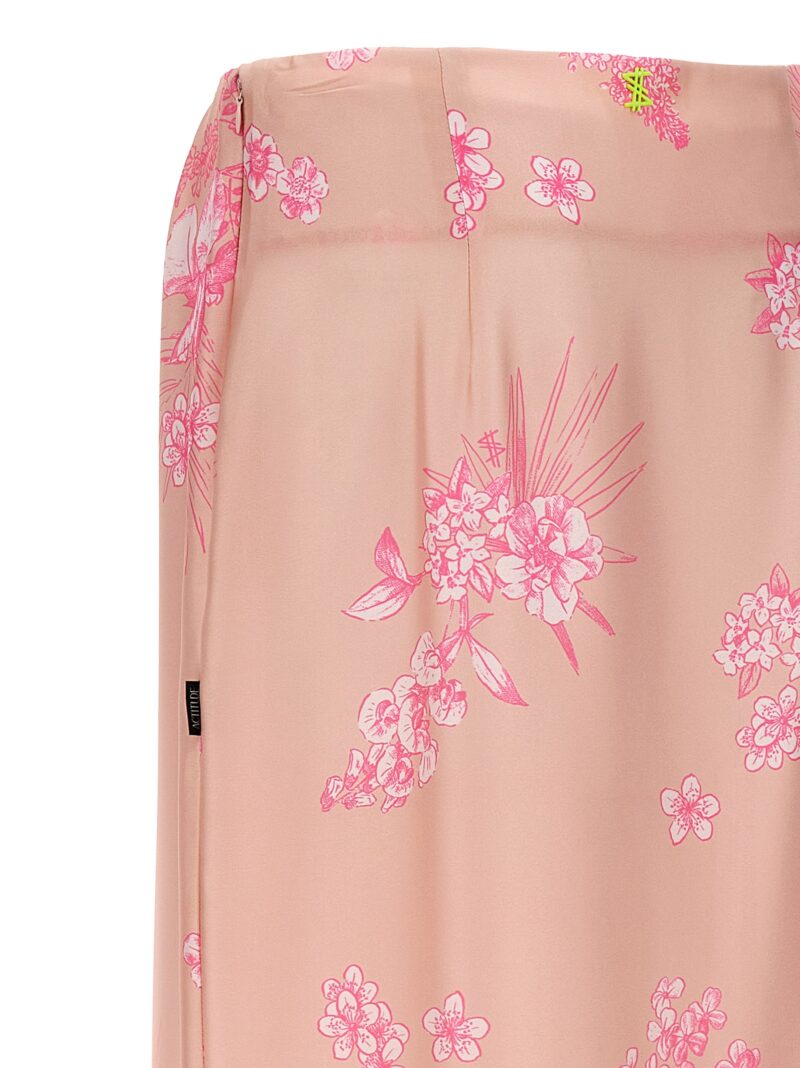 Floral print skirt 100% polyester TWIN SET Pink