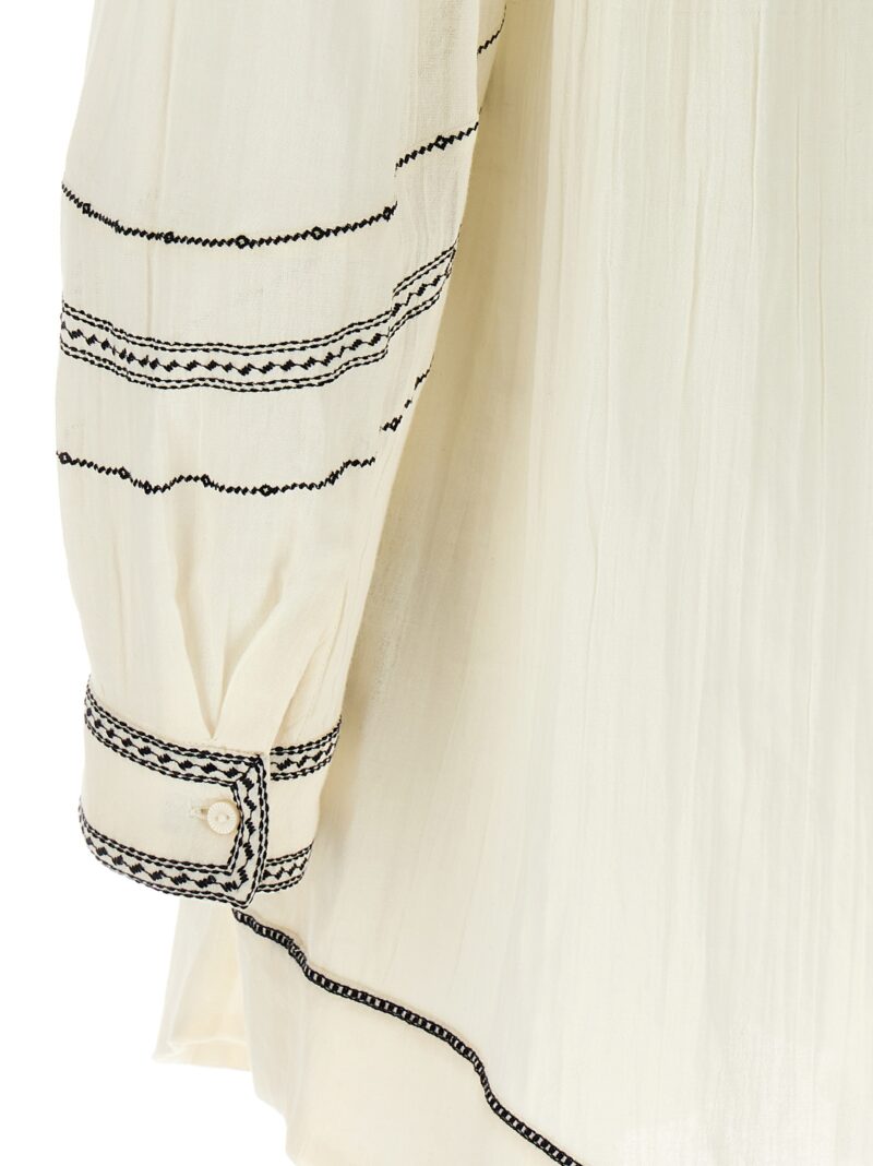 'Pradel' dress 100% cotton MARANT ETOILE White/Black