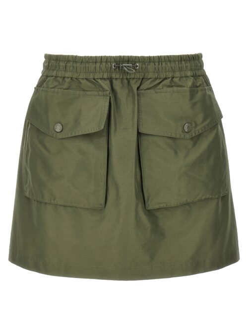 Logo nylon blend skirt MONCLER Green