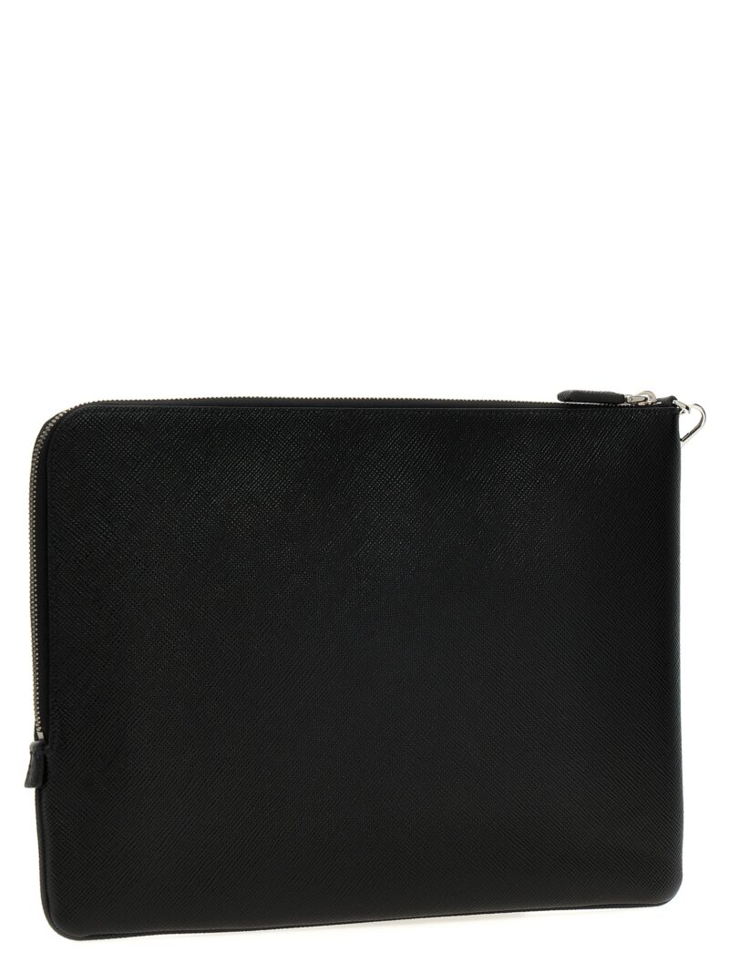 Saffiano large pouch 2NH0232FADF0002 PRADA Black