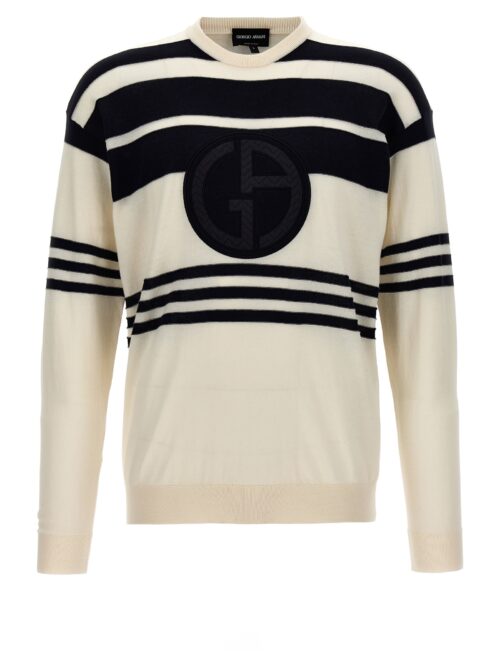 Logo embroidery sweater GIORGIO ARMANI Multicolor