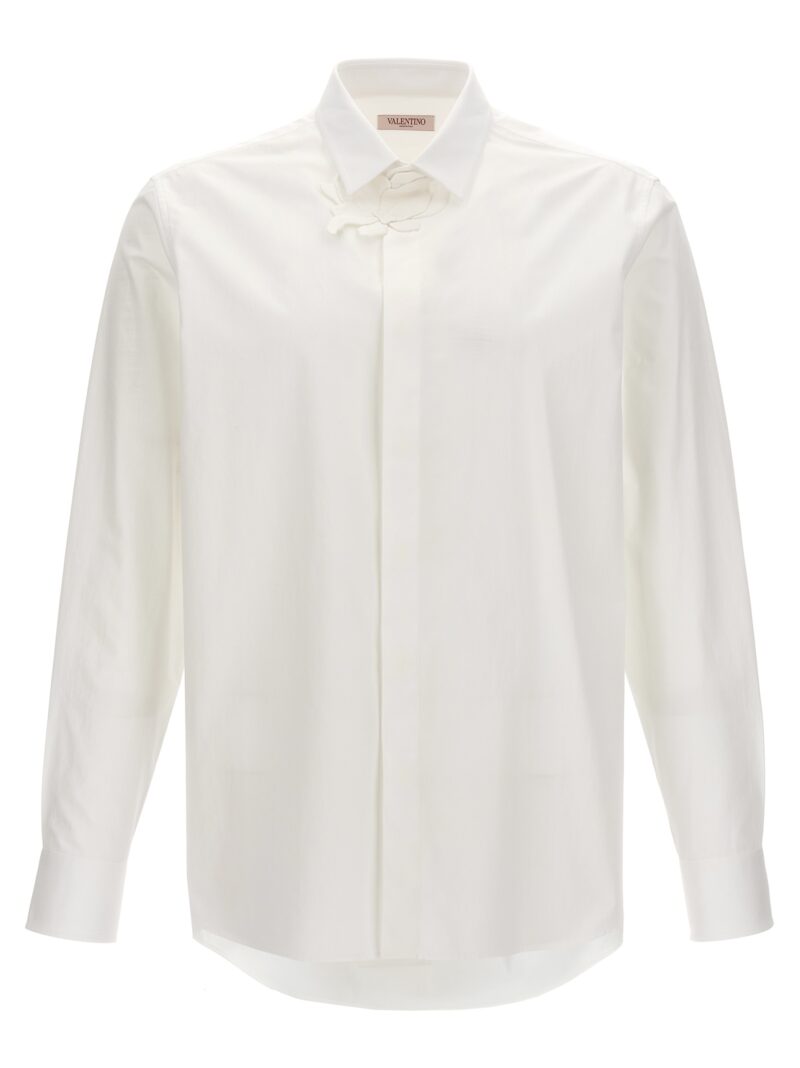 Valentino shirt with flower patch VALENTINO GARAVANI White