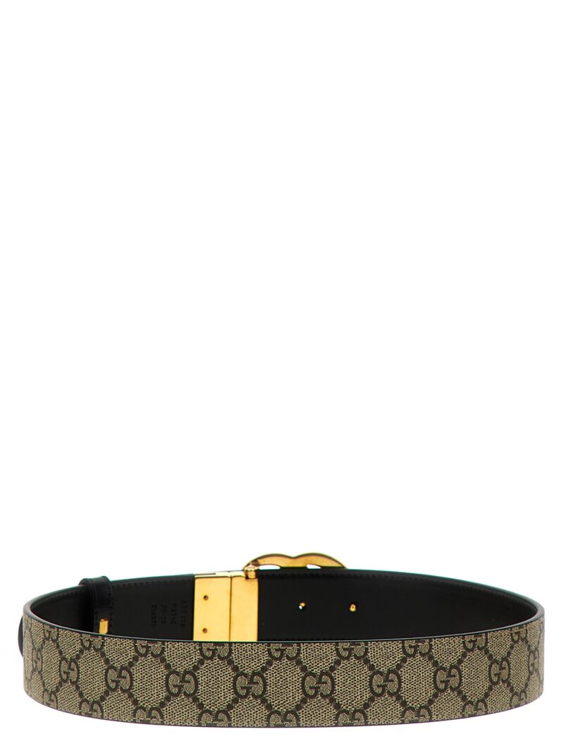 'GG Supreme’ reversible belt Woman GUCCI Beige