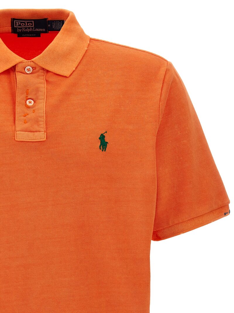 Logo embroidery polo shirt Man POLO RALPH LAUREN Orange