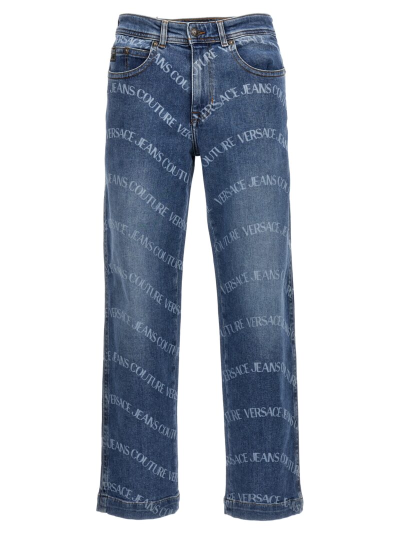 Logo print jeans VERSACE JEANS COUTURE Light Blue