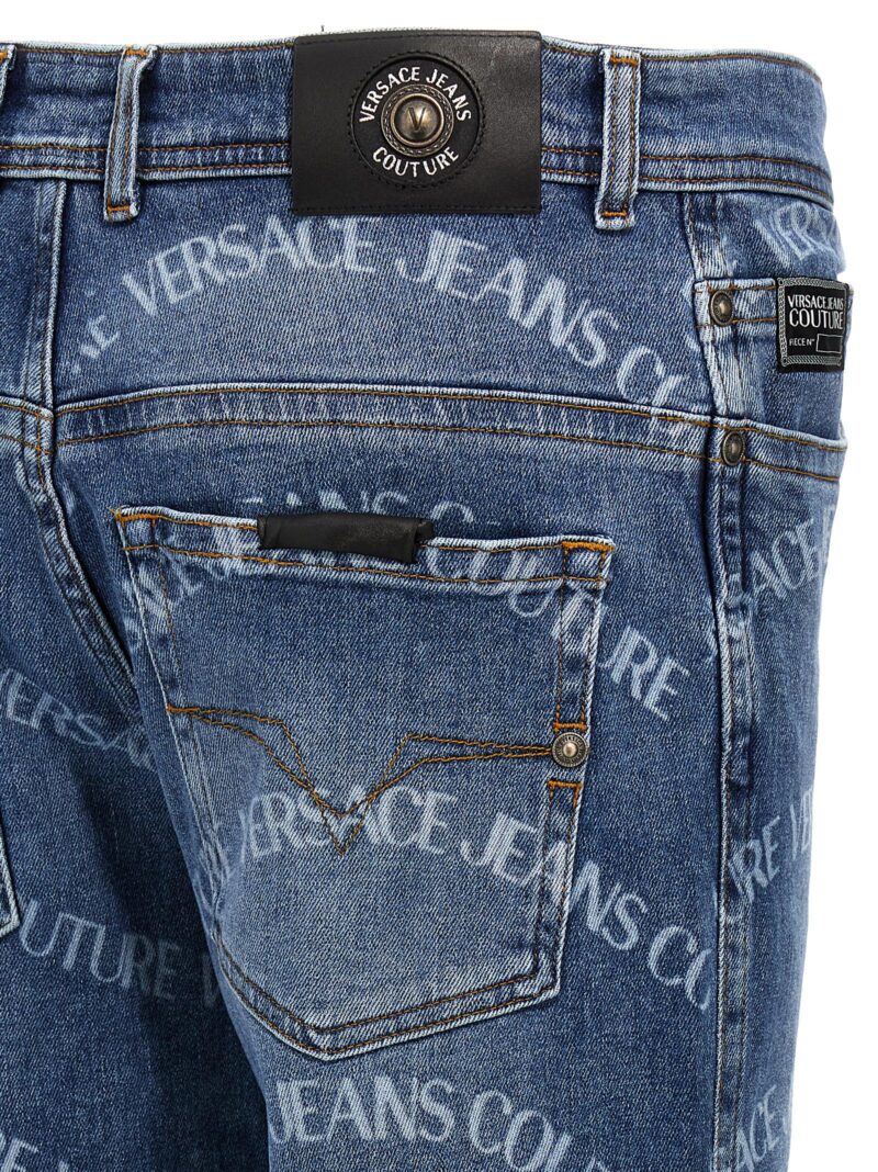 Logo print jeans 98% cotton