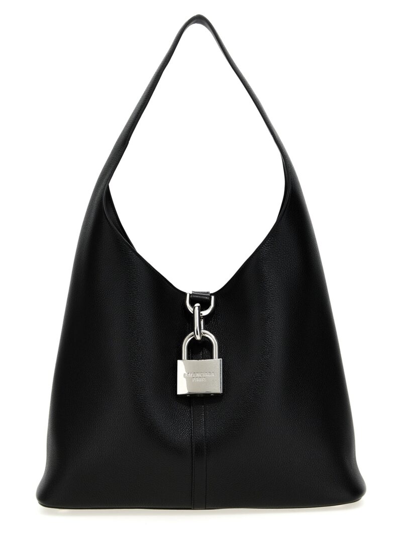 'Hobo North-South Locker' midi shoulder bag BALENCIAGA Black