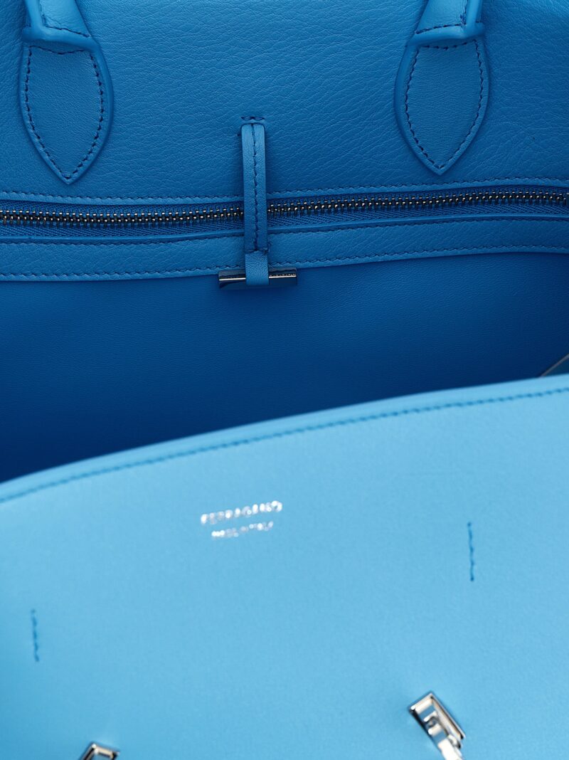 'Hug S' handbag 100% calfskin leather (Bos Taurus) FERRAGAMO Light Blue