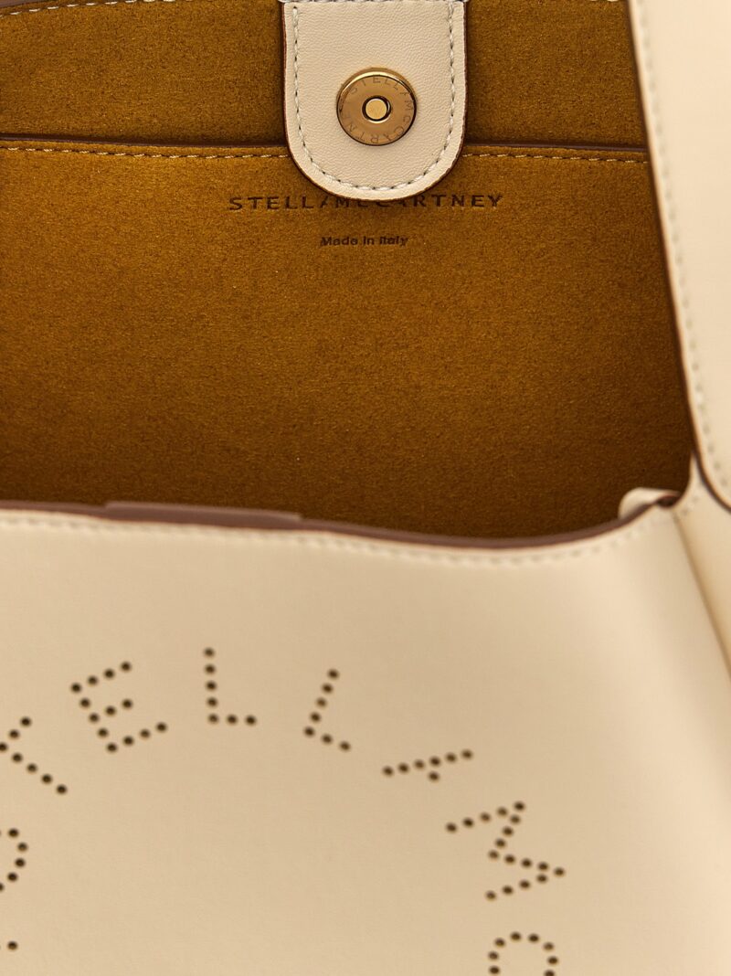 'Logo' handbag 48% polyurethane 20% biopu 20% repu 13% polyolefin STELLA MCCARTNEY White