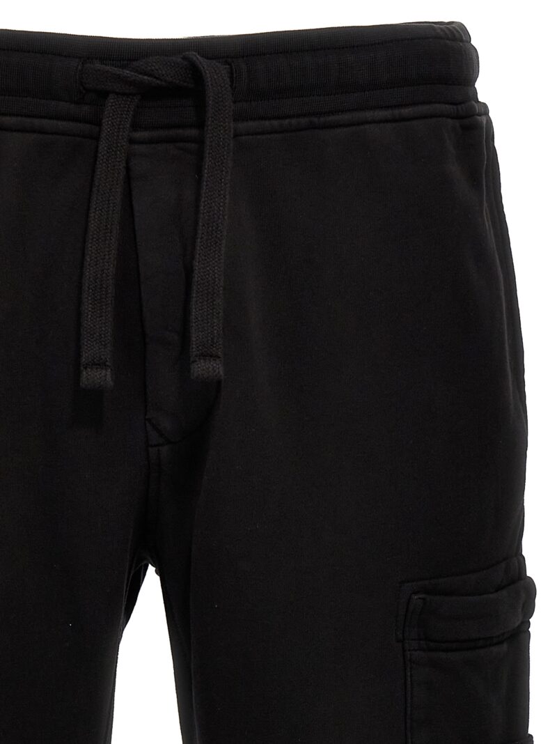 Logo badge joggers Man STONE ISLAND Black