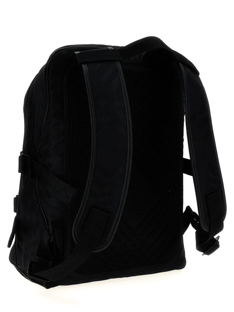 Check jacquard backpack 8080840BLACK BURBERRY Black