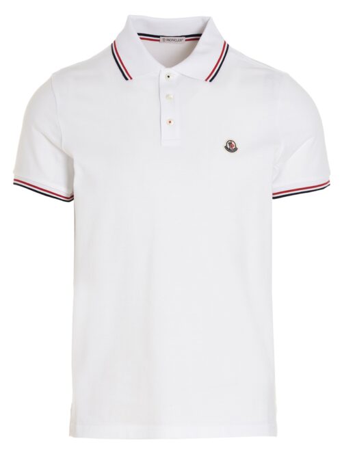 Logo patch polo shirt MONCLER White