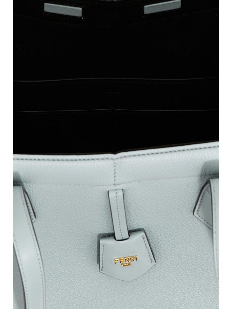 'Fendi Origami Medium' shopping bag 100% calfskin leather (Bos Taurus) FENDI Light Blue