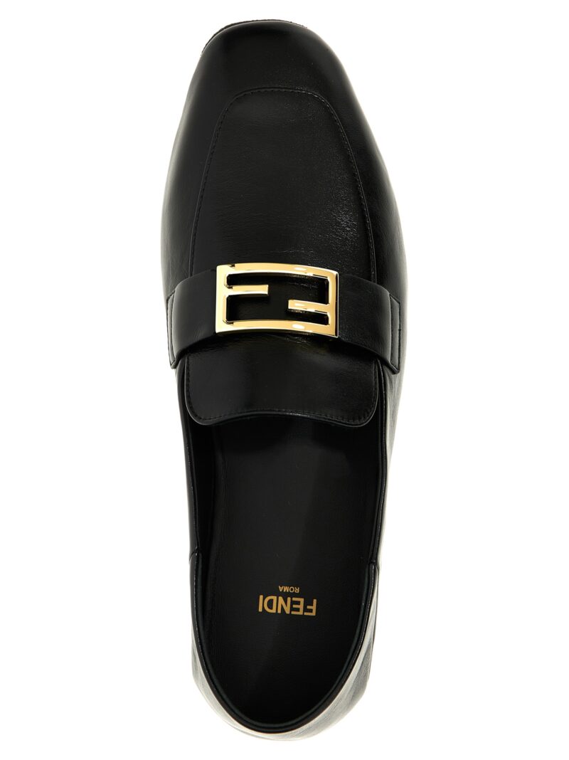 'Baguette' loafers 100% lamb leather (Ovis aries) FENDI Black