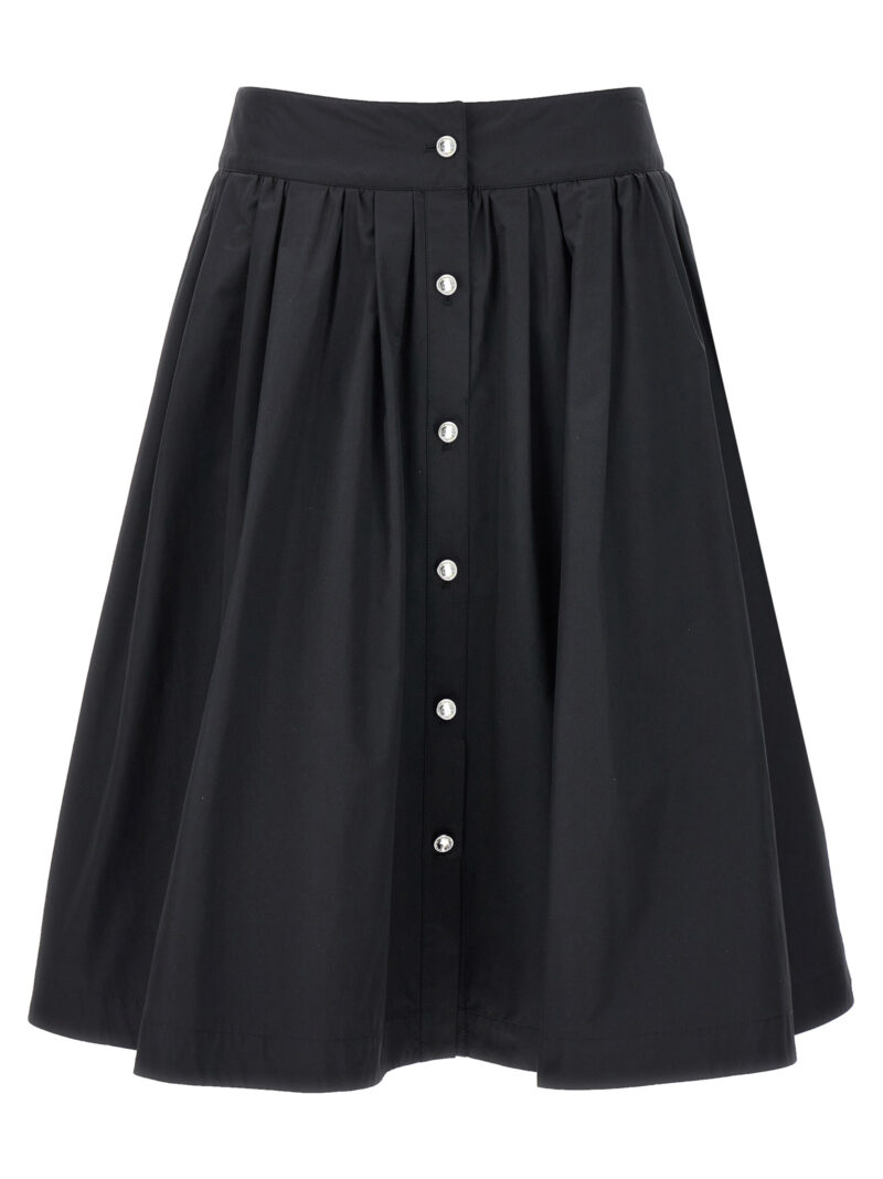 Jewel button nylon blend skirt MOSCHINO Black