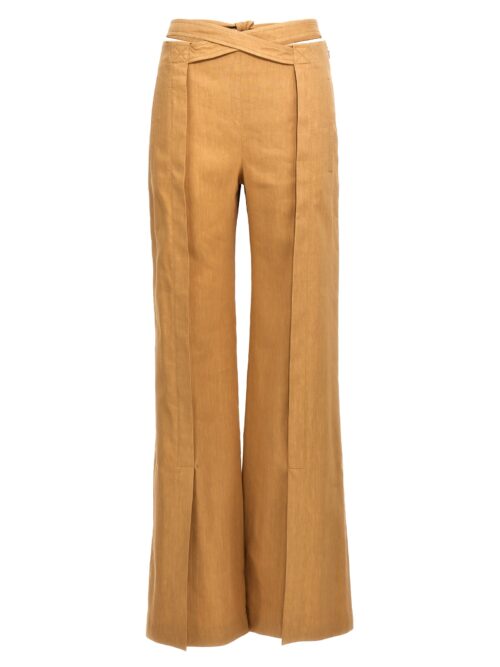 Twill flare pants ALBERTA FERRETTI Beige