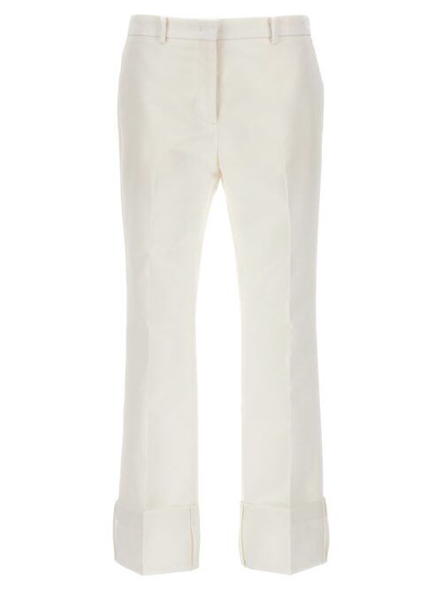 Turned-up hem pants N°21 White
