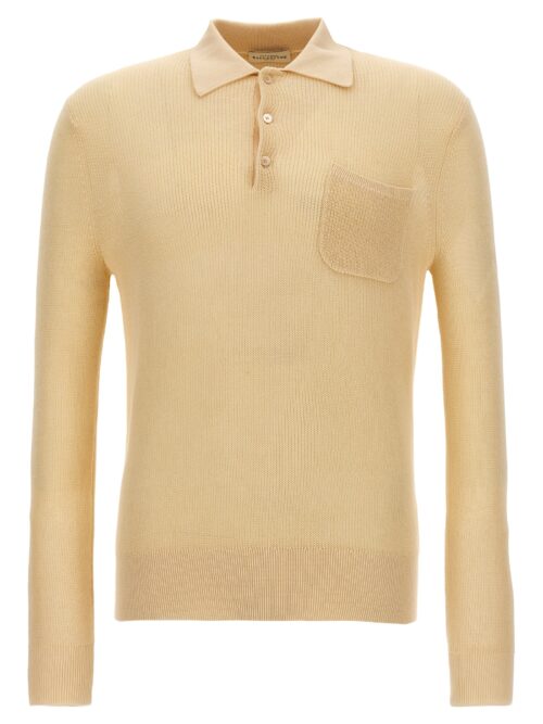 Cotton knit polo shirt BALLANTYNE Beige