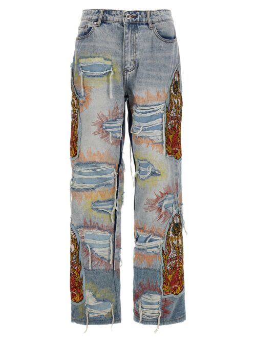 'Barrage Denim' jeans WHO DECIDES WAR Light Blue