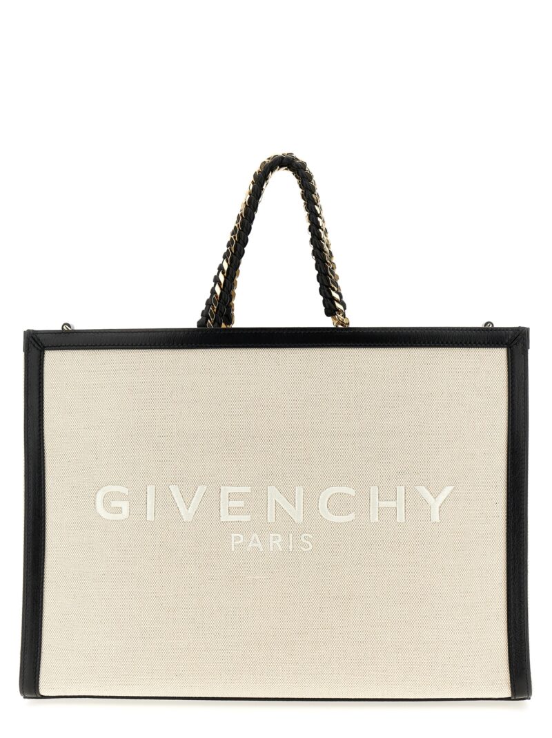 Medium 'G Tote' shopping bag GIVENCHY White/Black