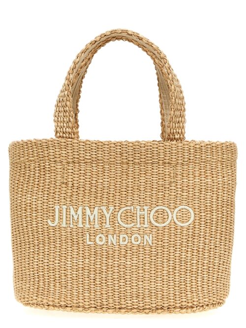 'Beach Tote E/W Mini' handbag JIMMY CHOO Beige