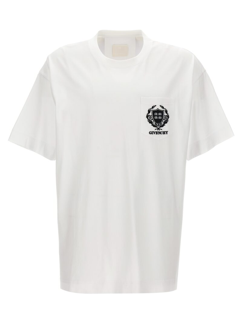 Logo embroidery t-shirt GIVENCHY White