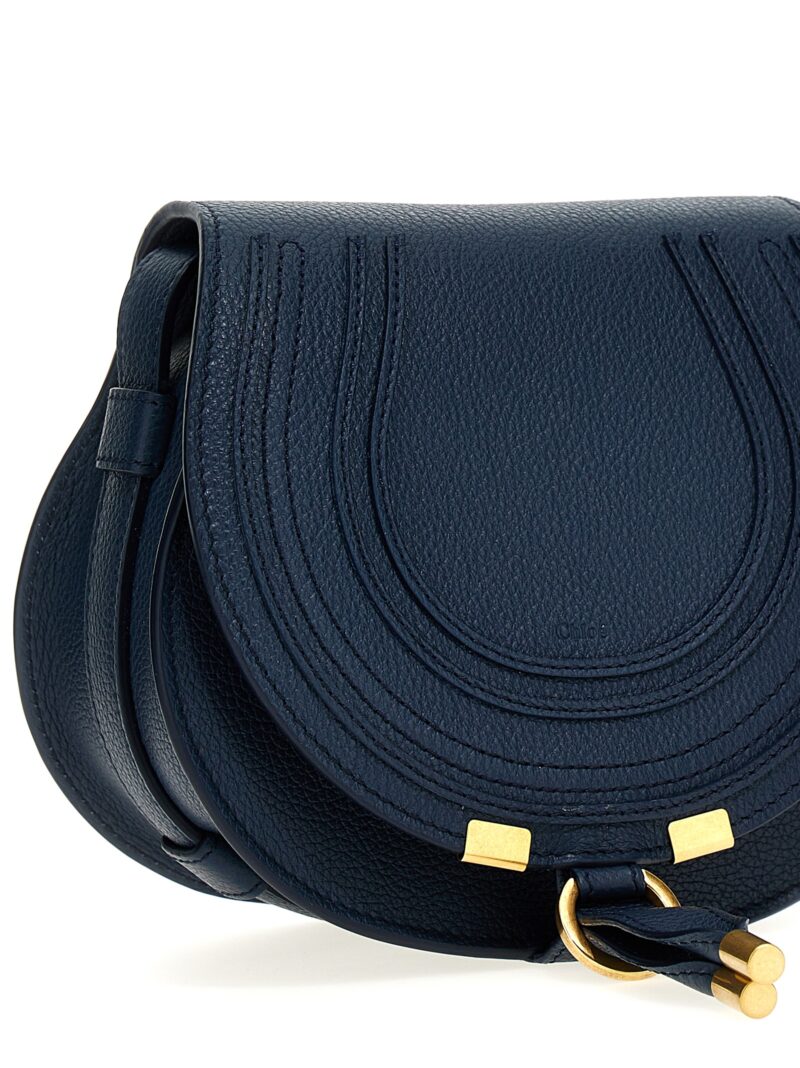 'Saddle Marcie' small crossbody bag Woman CHLOÉ Blue