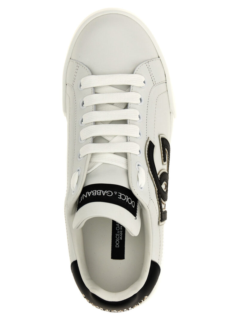 'Portofino' sneakers 100% calfskin leather DOLCE & GABBANA White/Black