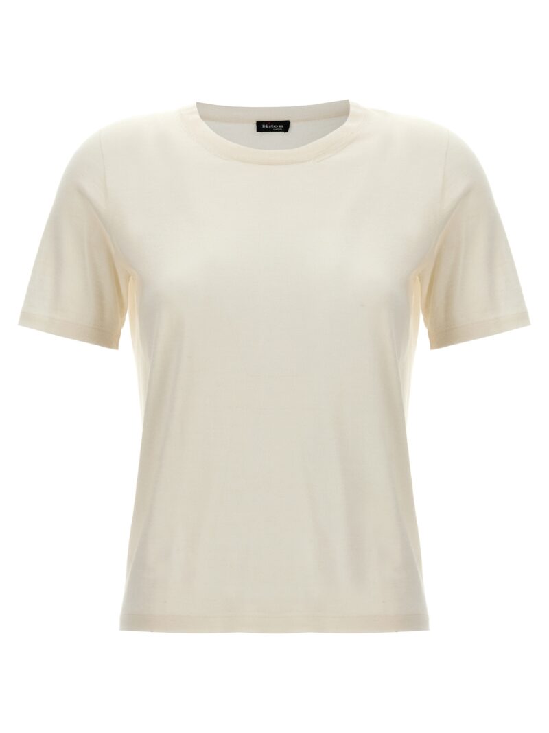 Silk cashmere t-shirt KITON White